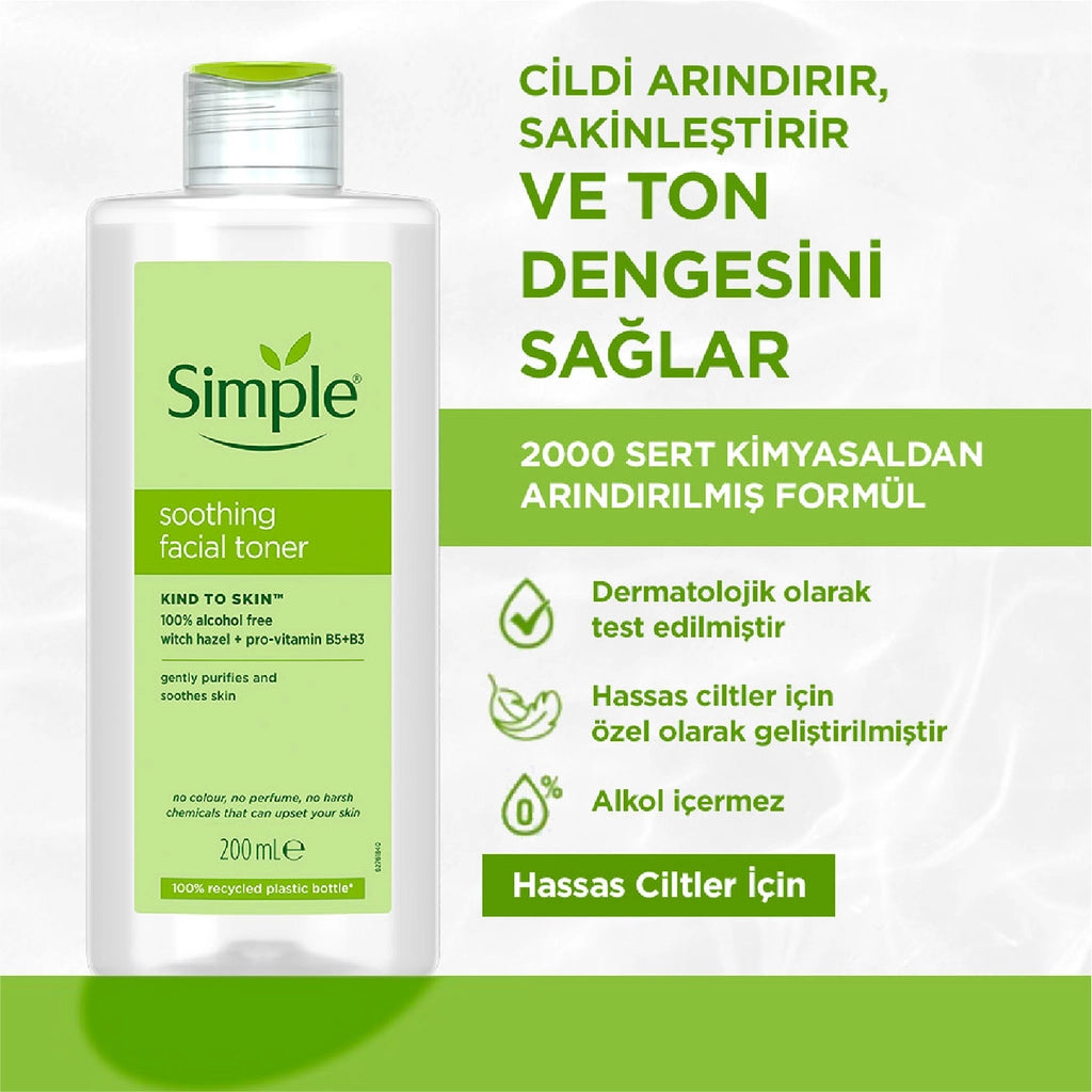Simple Kind to Skin Soothing Facial Tonic 200 ml