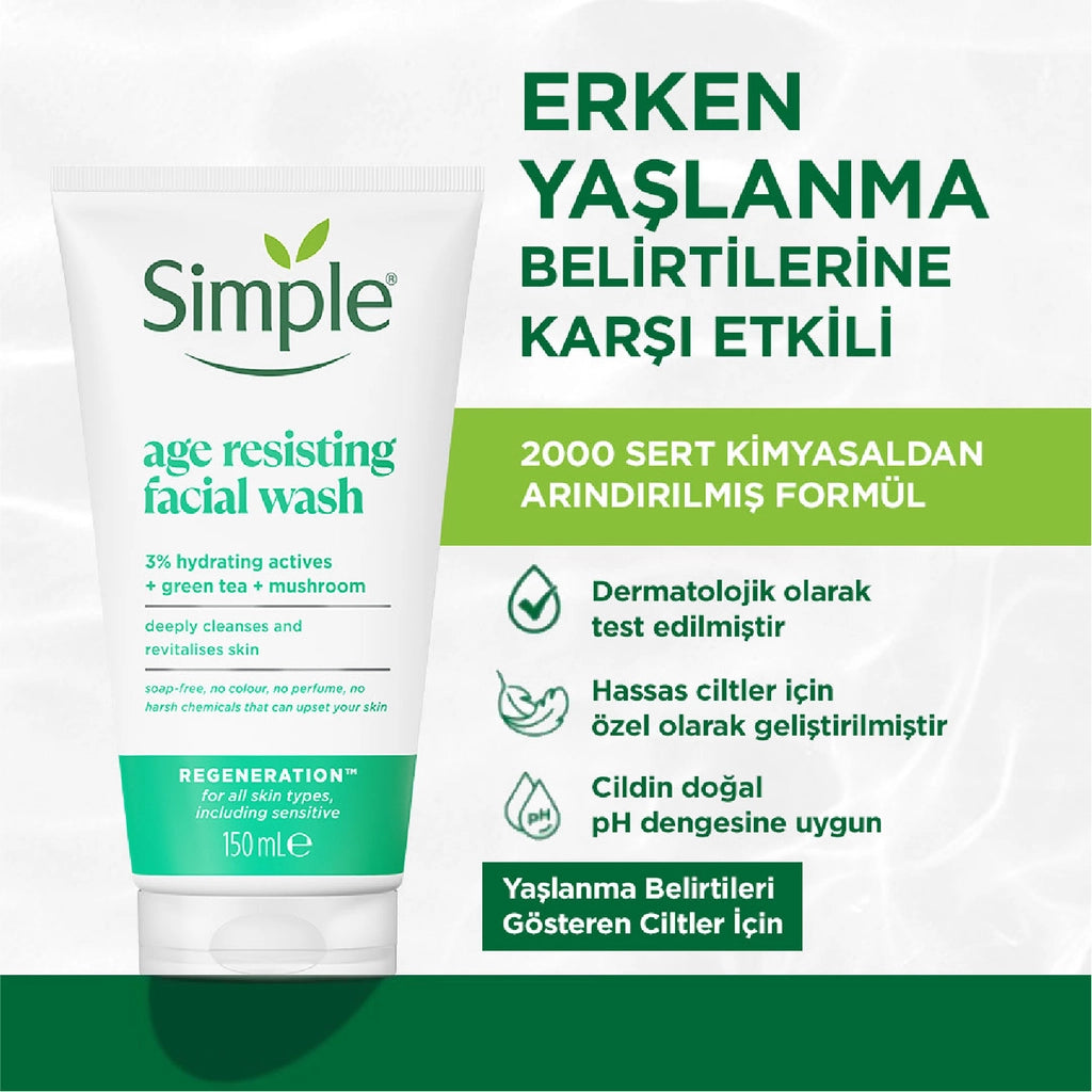 Simple Regeneration Anti-Aging Face Wash Gel 150 ml