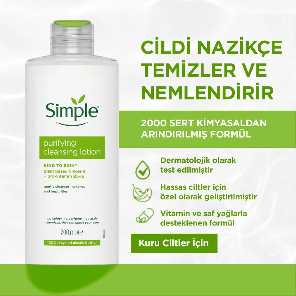 Simple Kind to Skin Purifying Cleansing Lotion 200 ml