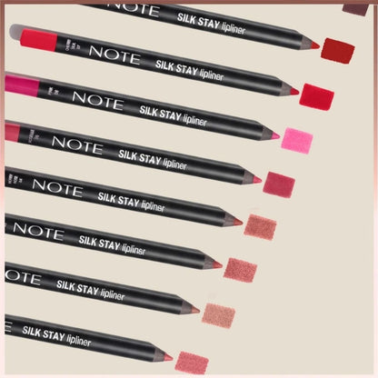 Note Silk Stay Lipliner Waterproof Silky Lip Pencil 01 Muted Peach