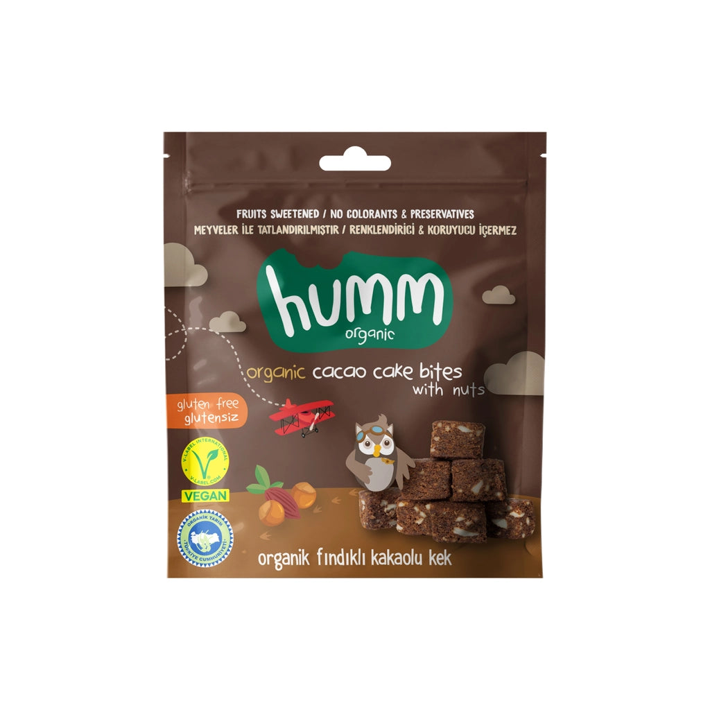 Humm Organic Organic Gluten-Free Vegan Cocoa and Hazelnut Cake 30 gr