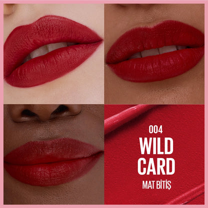 Maybelline New York Serum Effect Lipstick Containing Hyaluronic Acid and Nourishing Oil 004 Wild Card