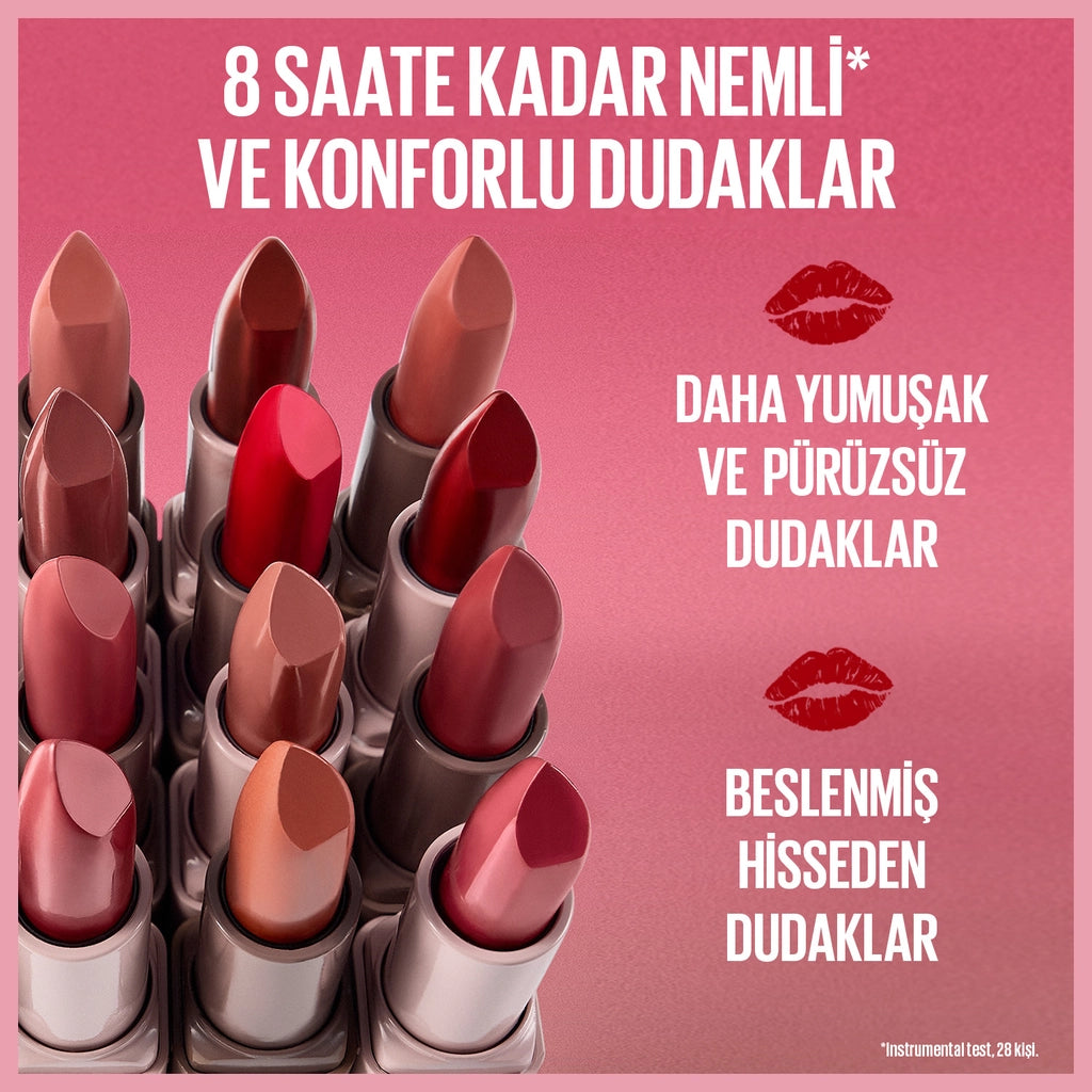 Maybelline New York Serum Effect Lipstick with Hyaluronic Acid and Nourishing Oil 101 Upstate