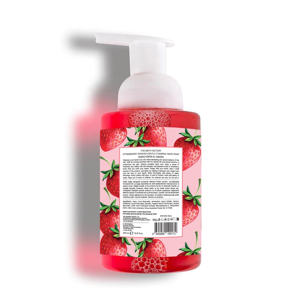 The Bath Factory Moisturizing Strawberry Passion Foaming Hand Soap 300 ml