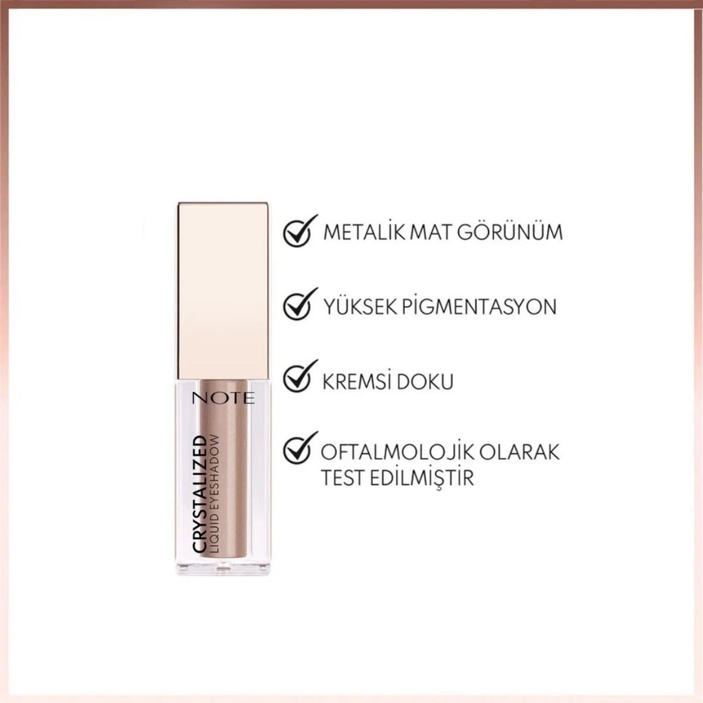 Note Crystalized Liquid Eyeshadow Eyeshadow 10 Sand Whisper