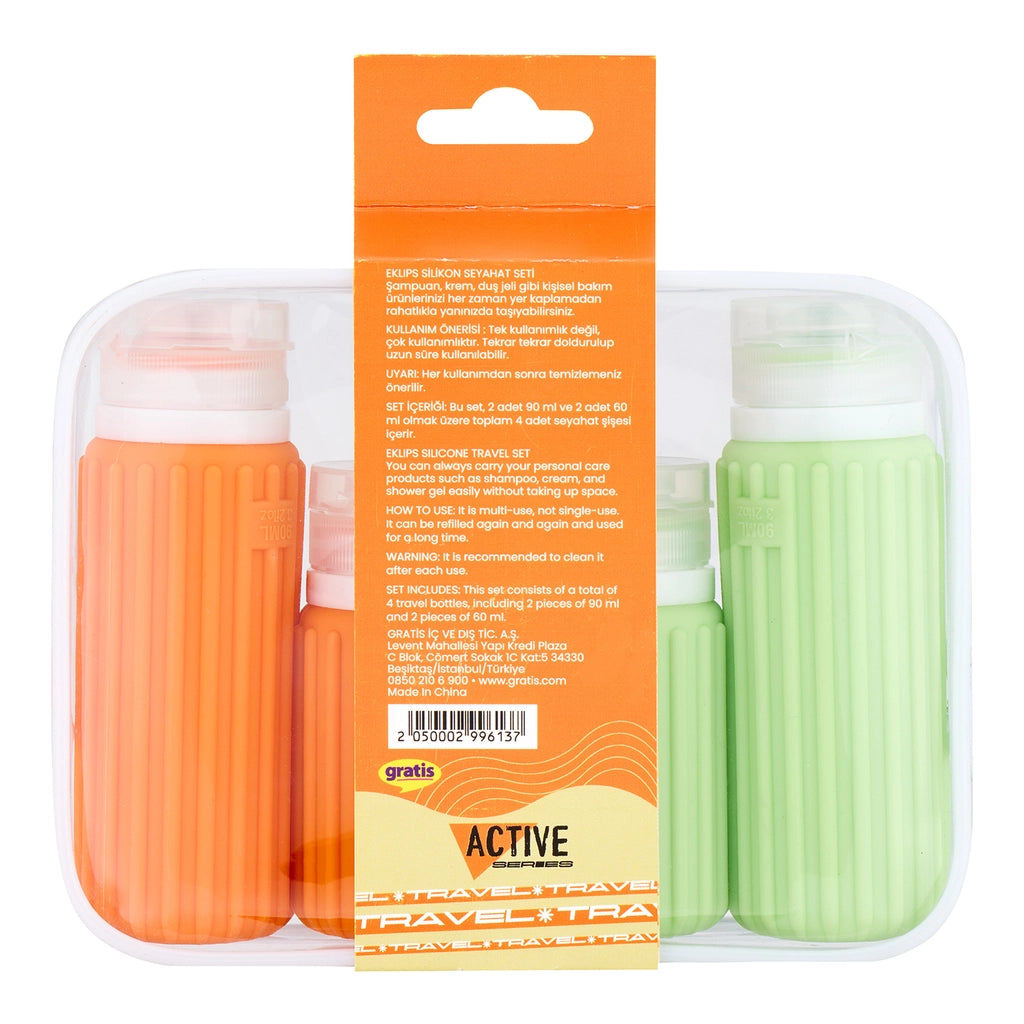 Eklips Travel 4-Piece Bottle Set 90 - 60 ml