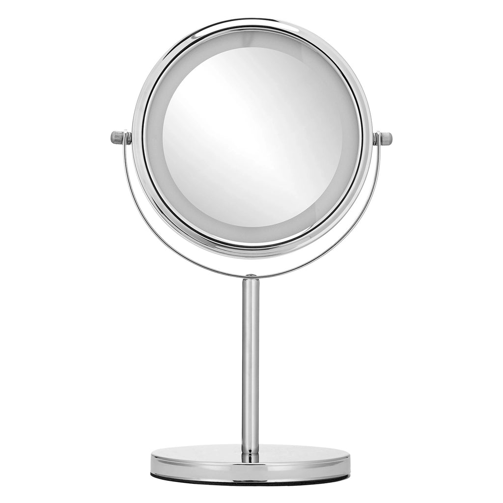 Eklips Metal Double Sided 3X Table Mirror Led