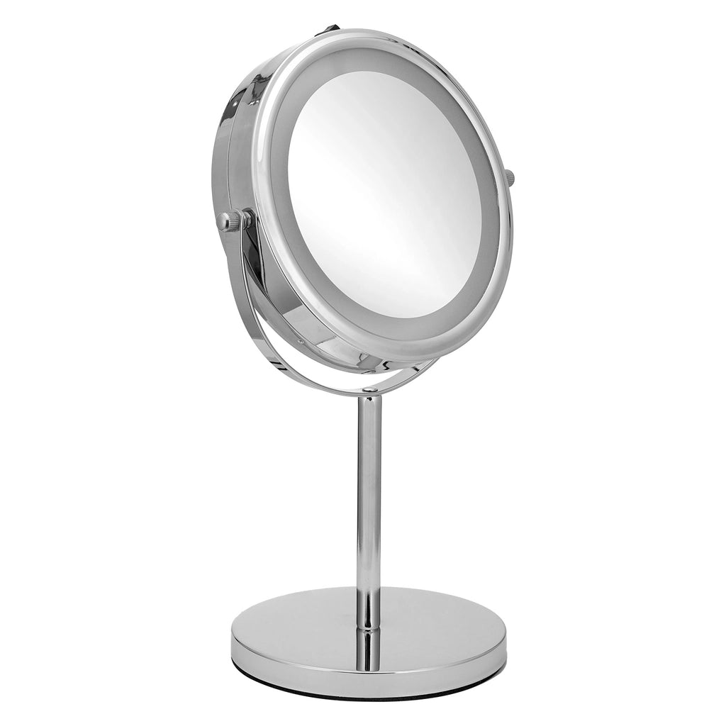 Eklips Metal Double Sided 3X Table Mirror Led