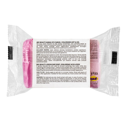 Bee Beauty Pumpkin Fiber Soap Hyaluronic Acid &amp; Rose 100 gr