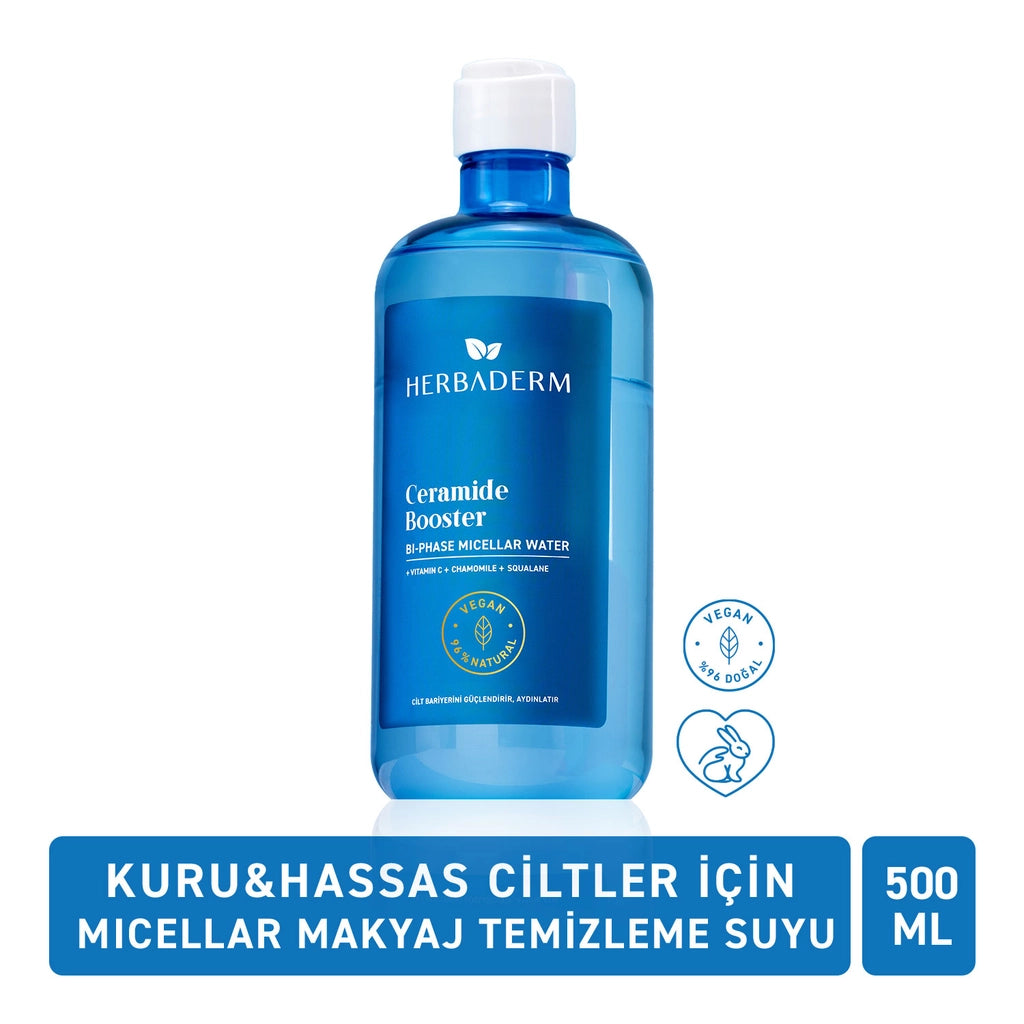 Herbaderm Ceramide Booster Micellar Makeup Cleansing Water 500 ml