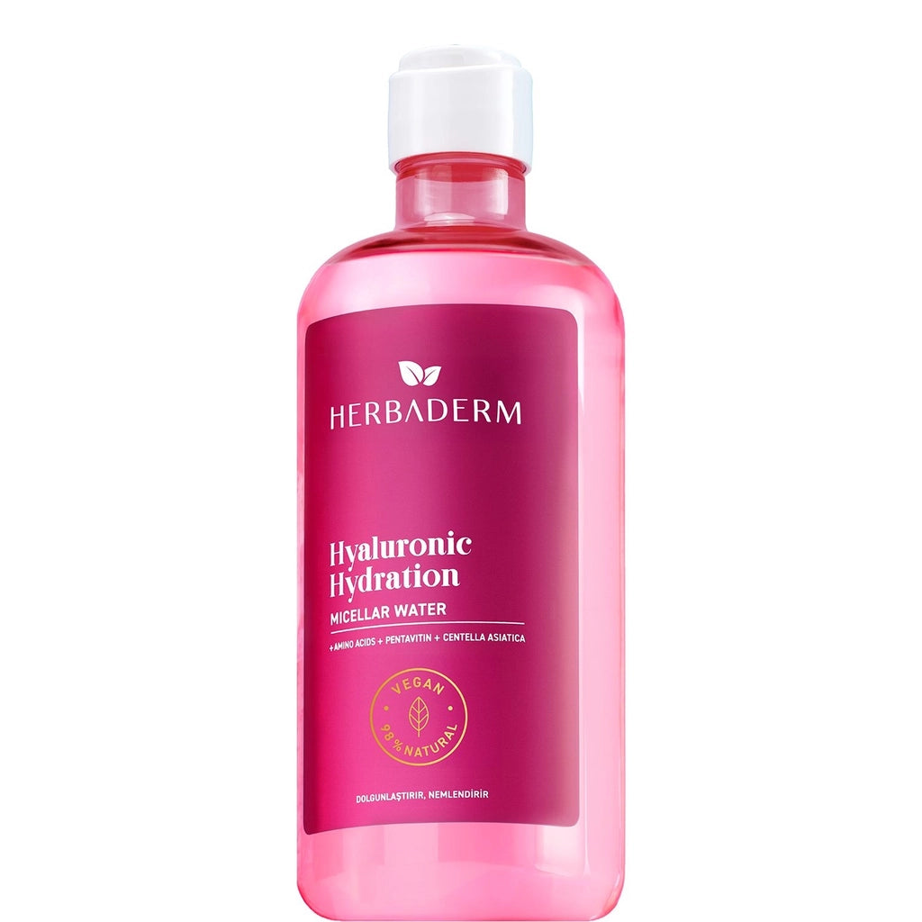 Herbaderm Hyaluronic Hydration Micellar Makeup Cleansing Water 500 ml