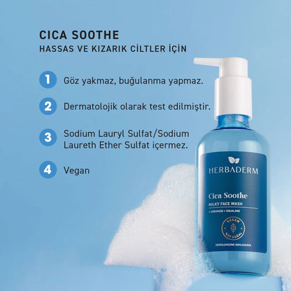 Herbaderm Cica Soothe Milky Facial Cleansing Gel 250 ml