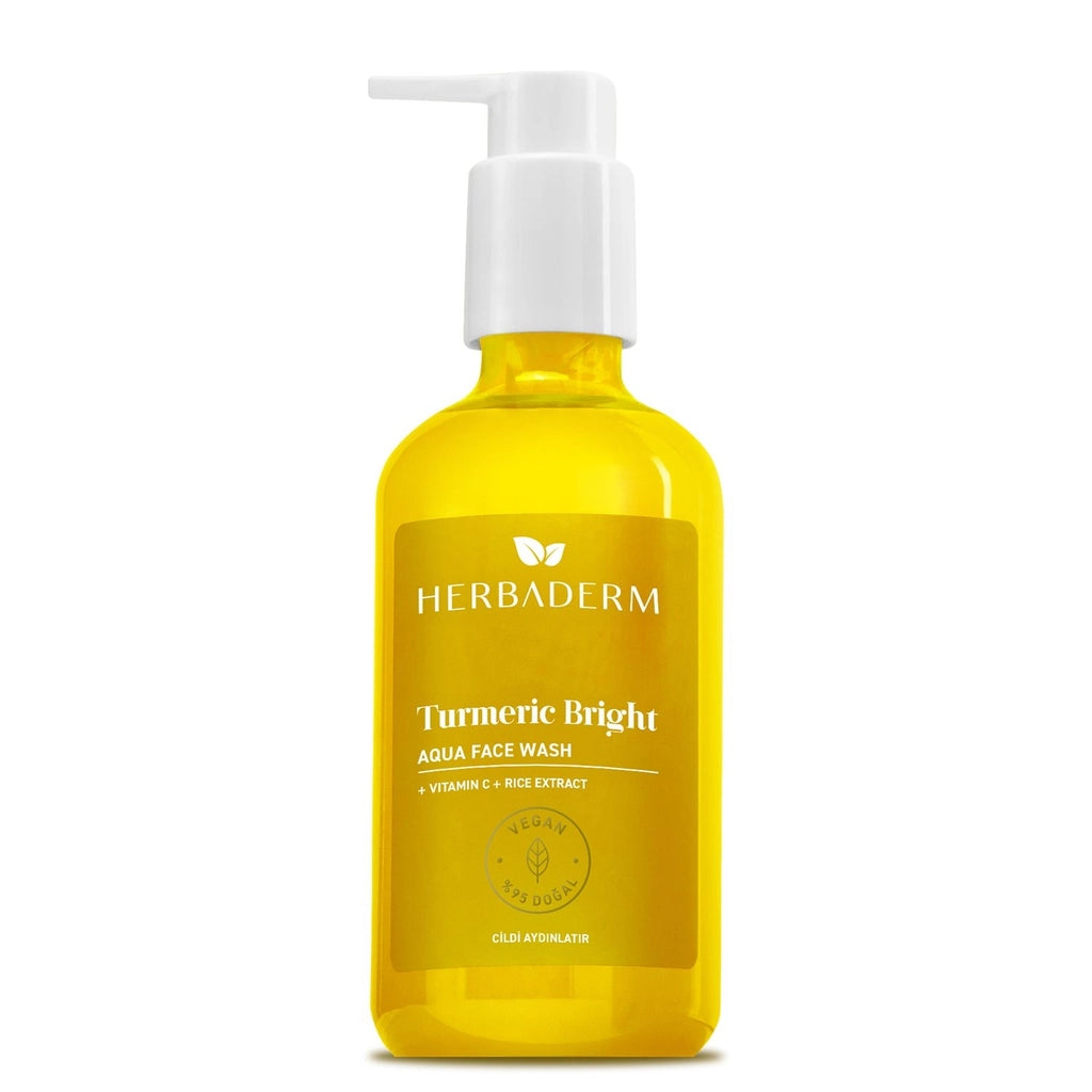 Herbaderm Turmeric Bright Aqua Facial Cleansing Gel 250 ml