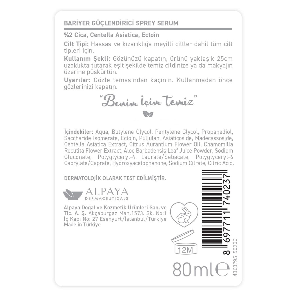 Herbaderm Barrier Strengthening Spray Serum 80 ml