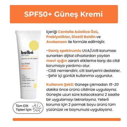 Bolbe SPF+50 High Protection Anti-Blemish Daily Sun Cream 50 ml