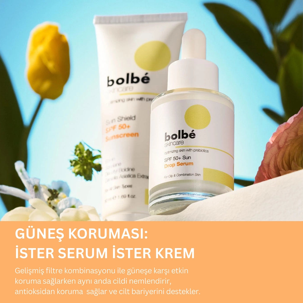 Bolbe SPF+50 Sun Drop High Protection Anti-Blemish and Daily Sun Serum 30 ml (Invisible Sun Fluid)