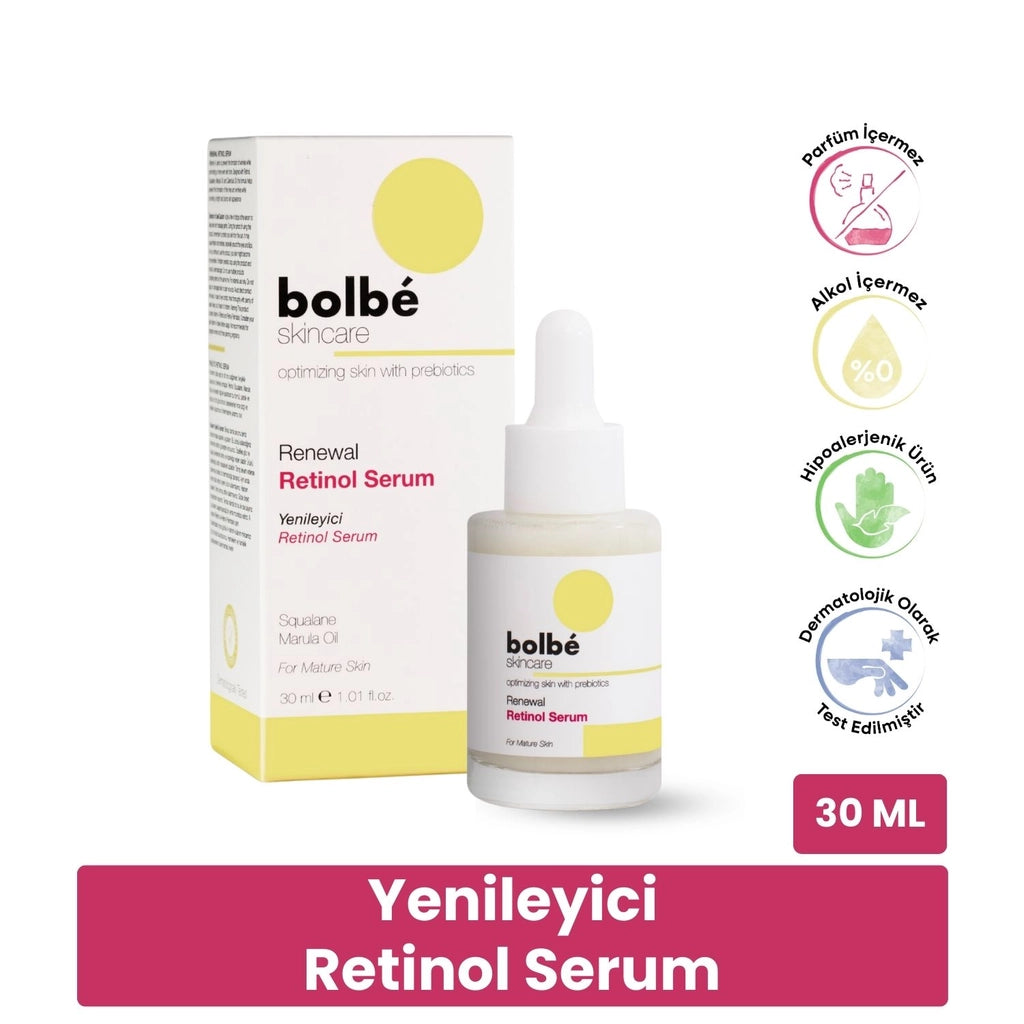 Bolbe Anti-Wrinkle, Firming and Renewing Retinol Night Serum 30 ml (Vitamin A)
