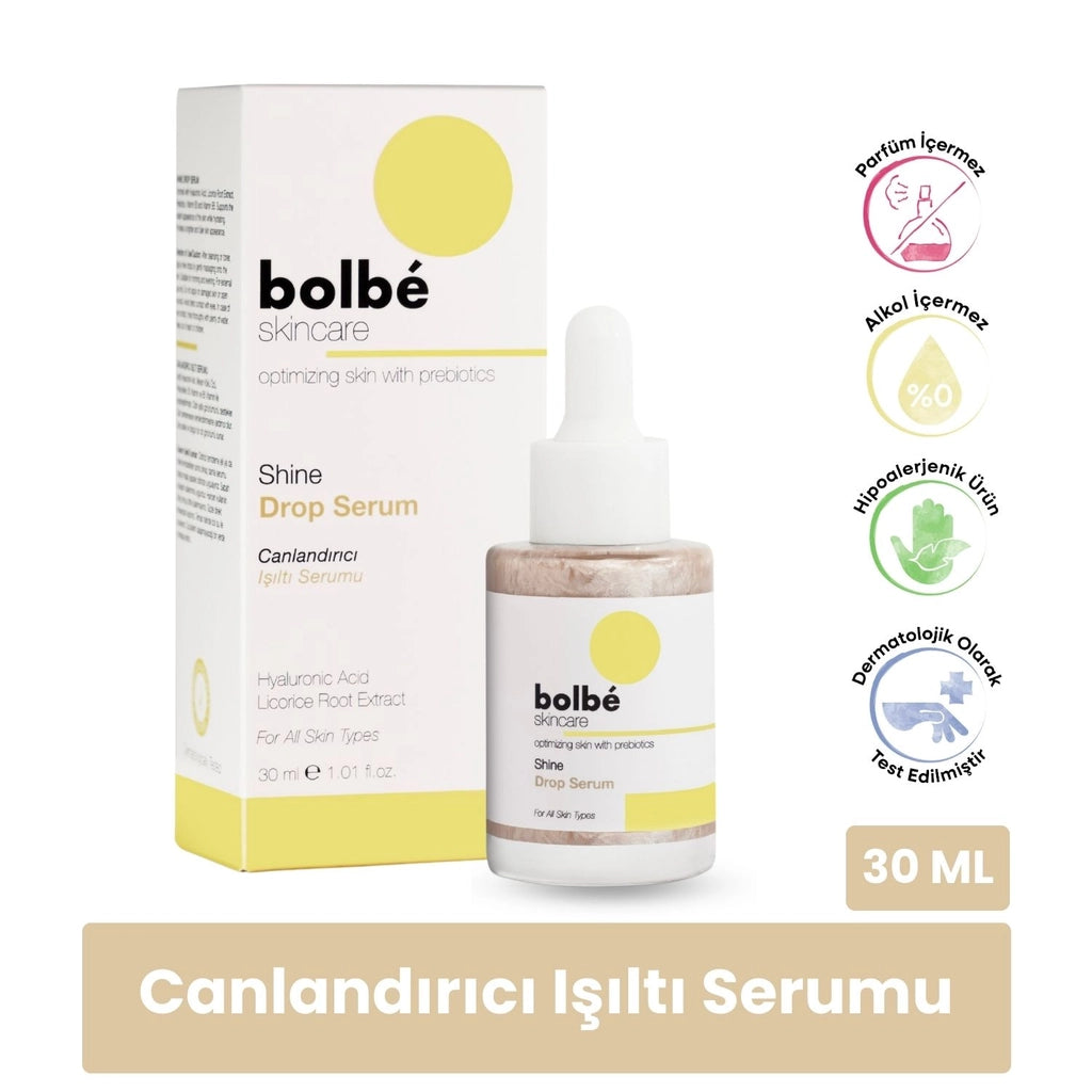 Bolbe Shine Drop Brightening, Anti-Blemish, Radiant Face Serum Containing Niacinamide 30 ml