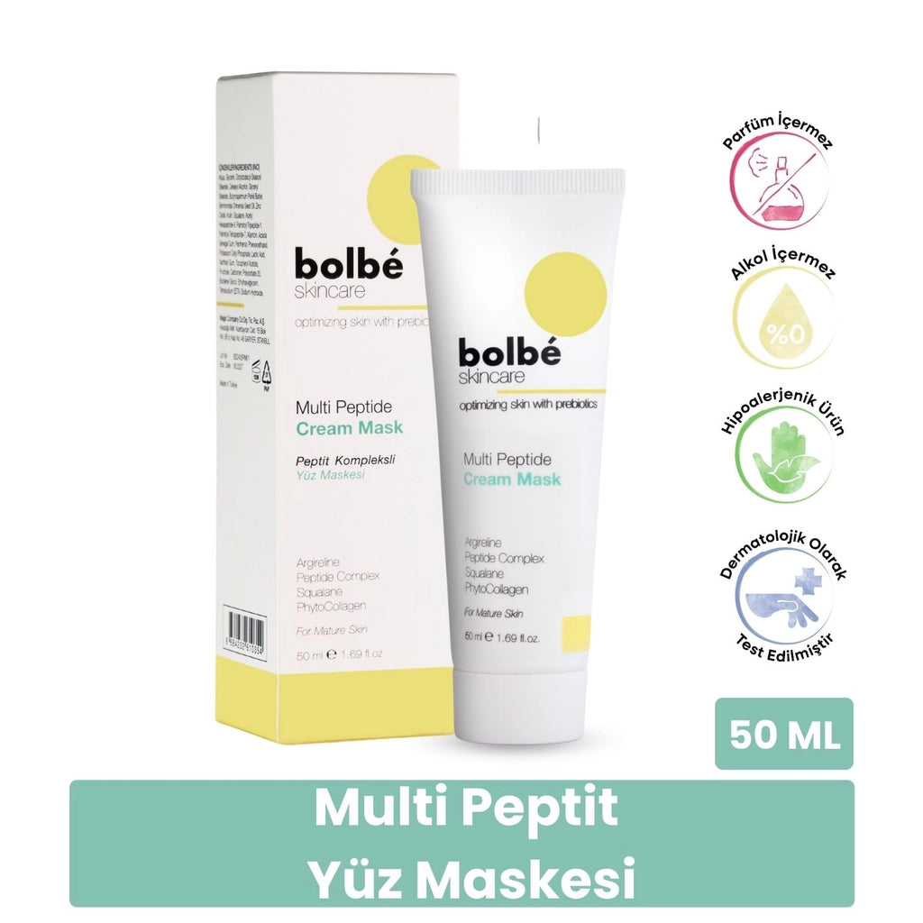 Bolbe Plumping, Repairing and Elasticity Increasing Multi Peptide Complex Cream Face Mask 50