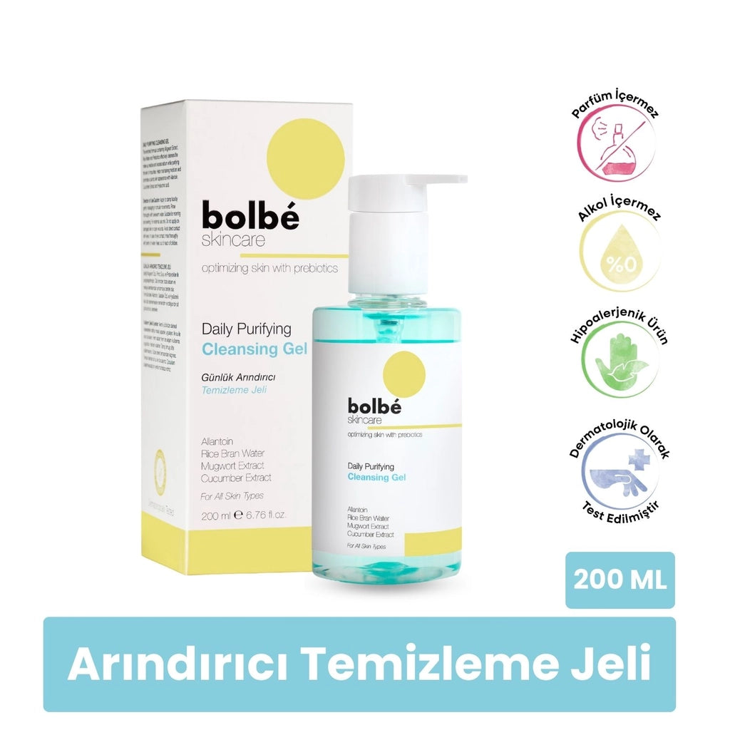 Bolbe Rice Extract, Purifying, Brightening, Daily Facial Cleansing Gel 200 ml