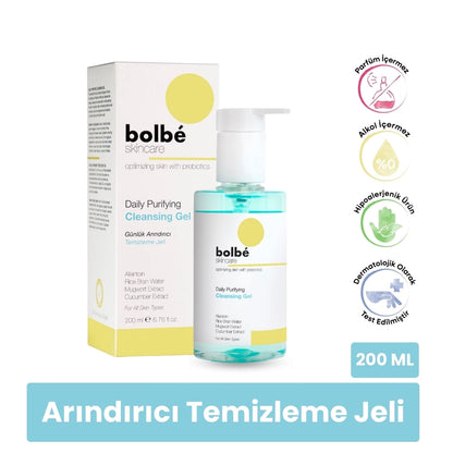 Bolbe Rice Extract, Purifying, Brightening, Daily Facial Cleansing Gel 200 ml