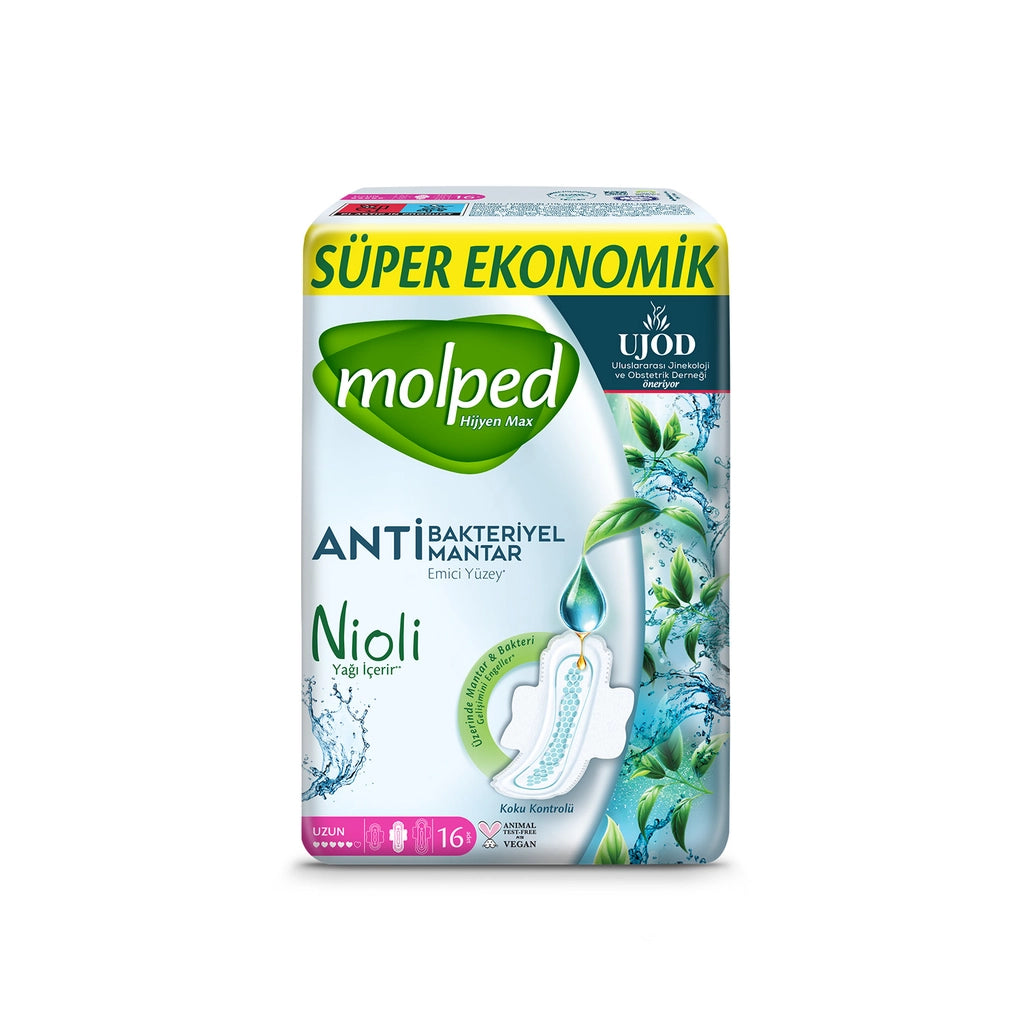 Molped Hygiene Max Super Eco Long Hygienic Pads 16 Pack
