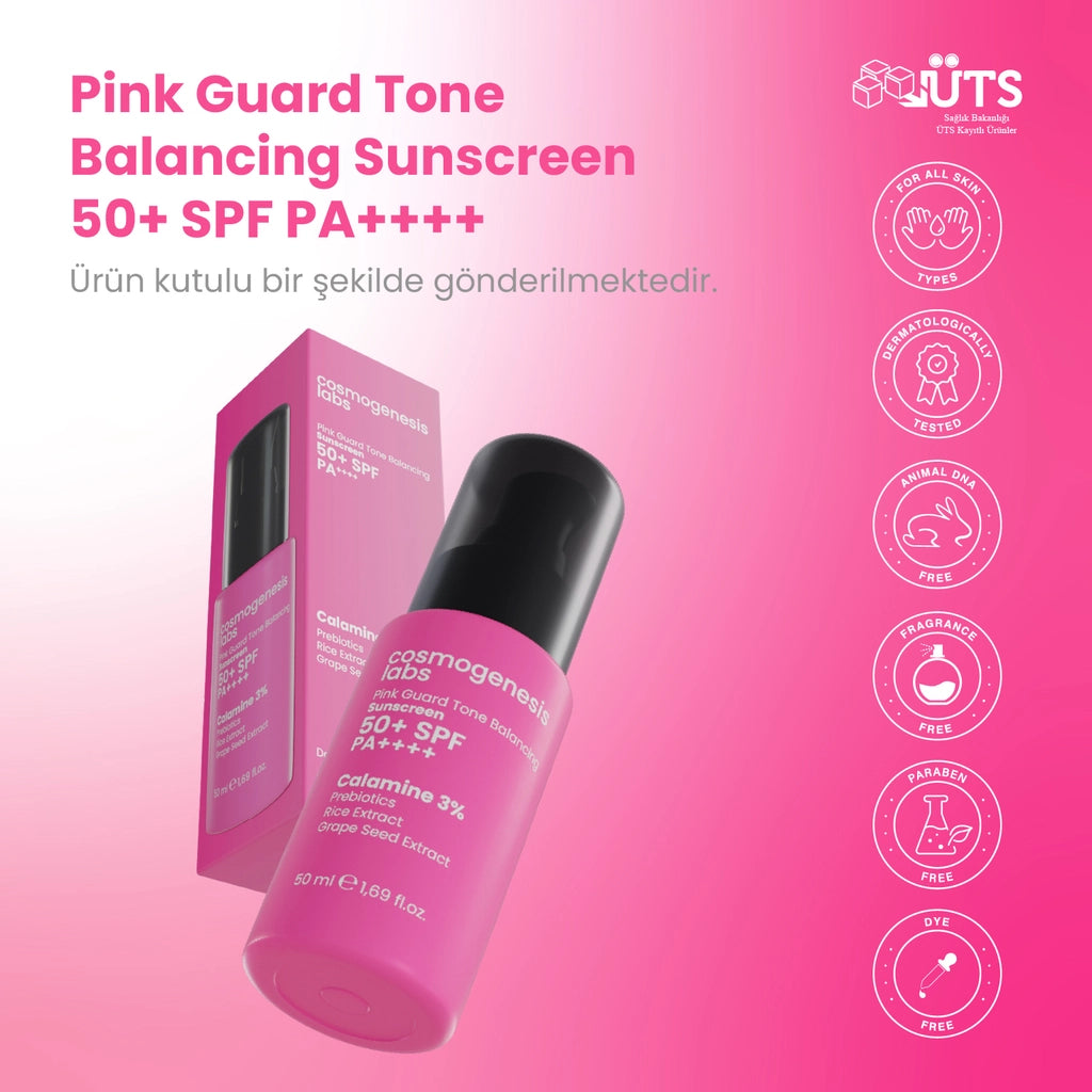 Cosmogenesis Labs Tone Evening 50SPF Pink Face Sun Cream 50 ml