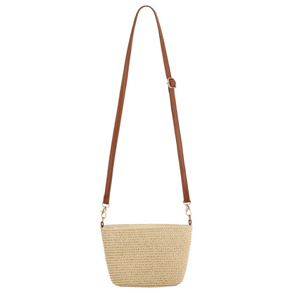 Eklips Ecru Mini Straw Bag