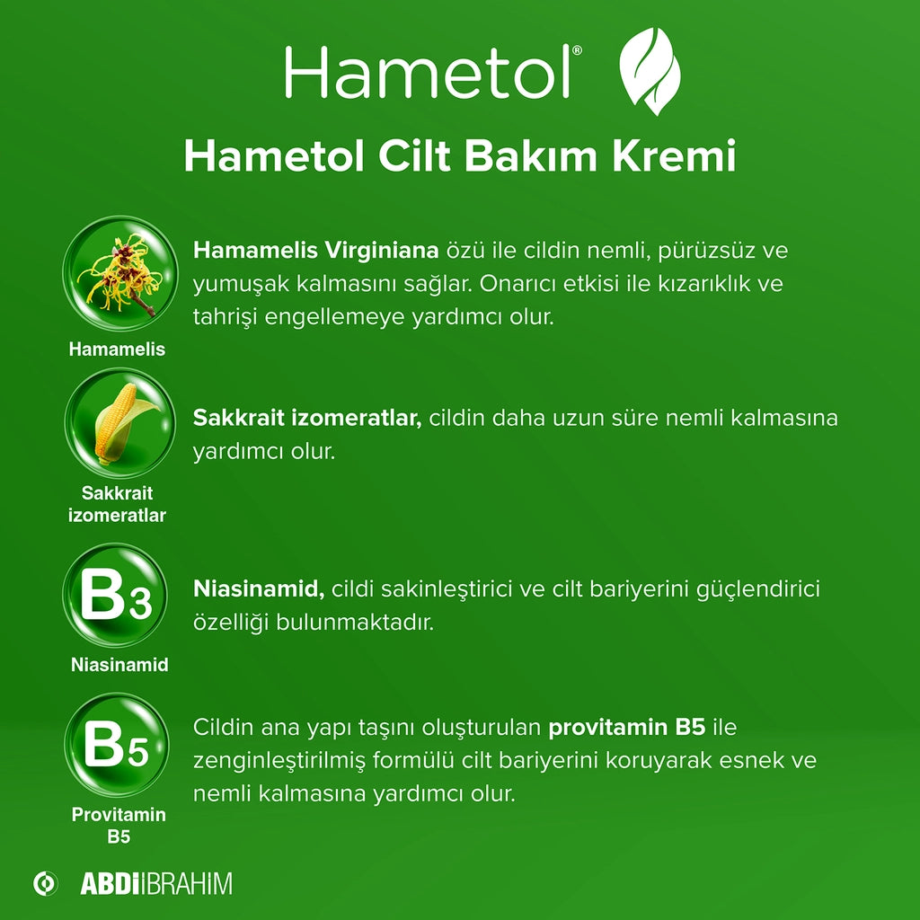 Hametol Skin Care Cream for Hand and Face 30 gr