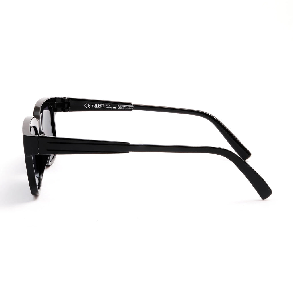 Solest London Black Unisex Sunglasses 26040