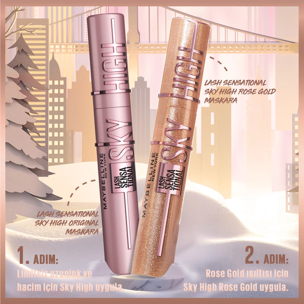 Maybelline New York Sky High Rose Gold Glitz Mascara