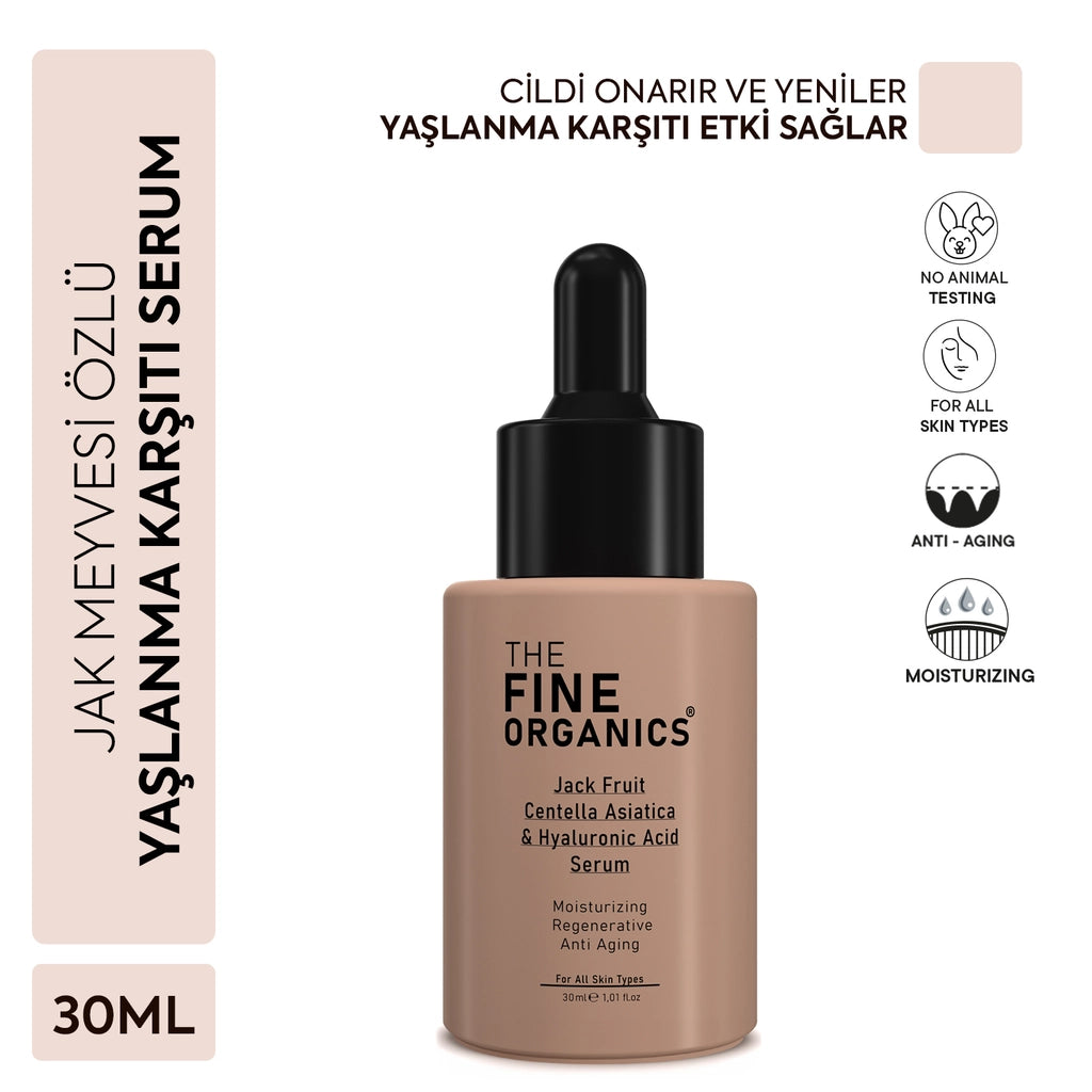 The Fine Organics Centella Asiatica Hyaluronic Acid Repairing, Soothing and Moisturizing Serum with Jack Fruit Extract 30 ml
