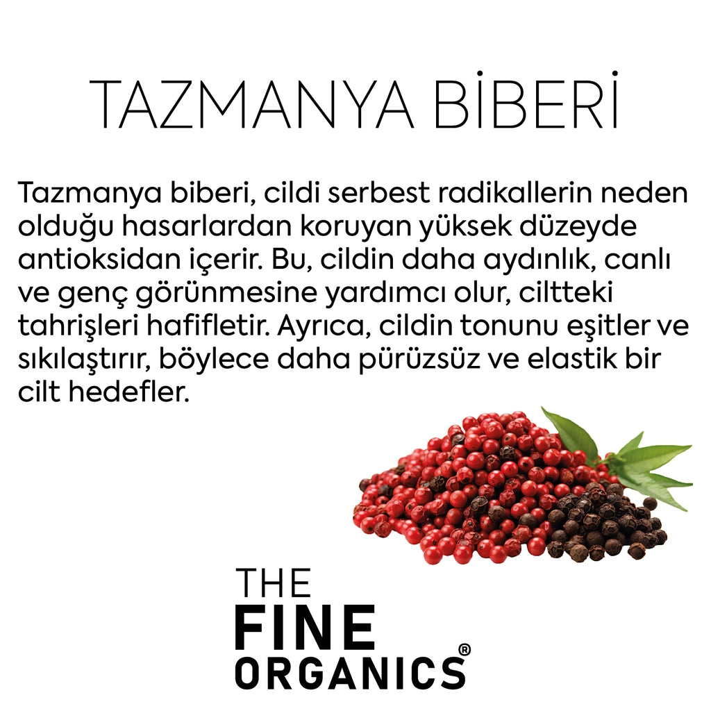 The Fine Organics Tasmanian Pepper Extract AHA 30% + BHA 2% Skin Tone Equalizing and Purifying Red Peeling Serum 30 ml