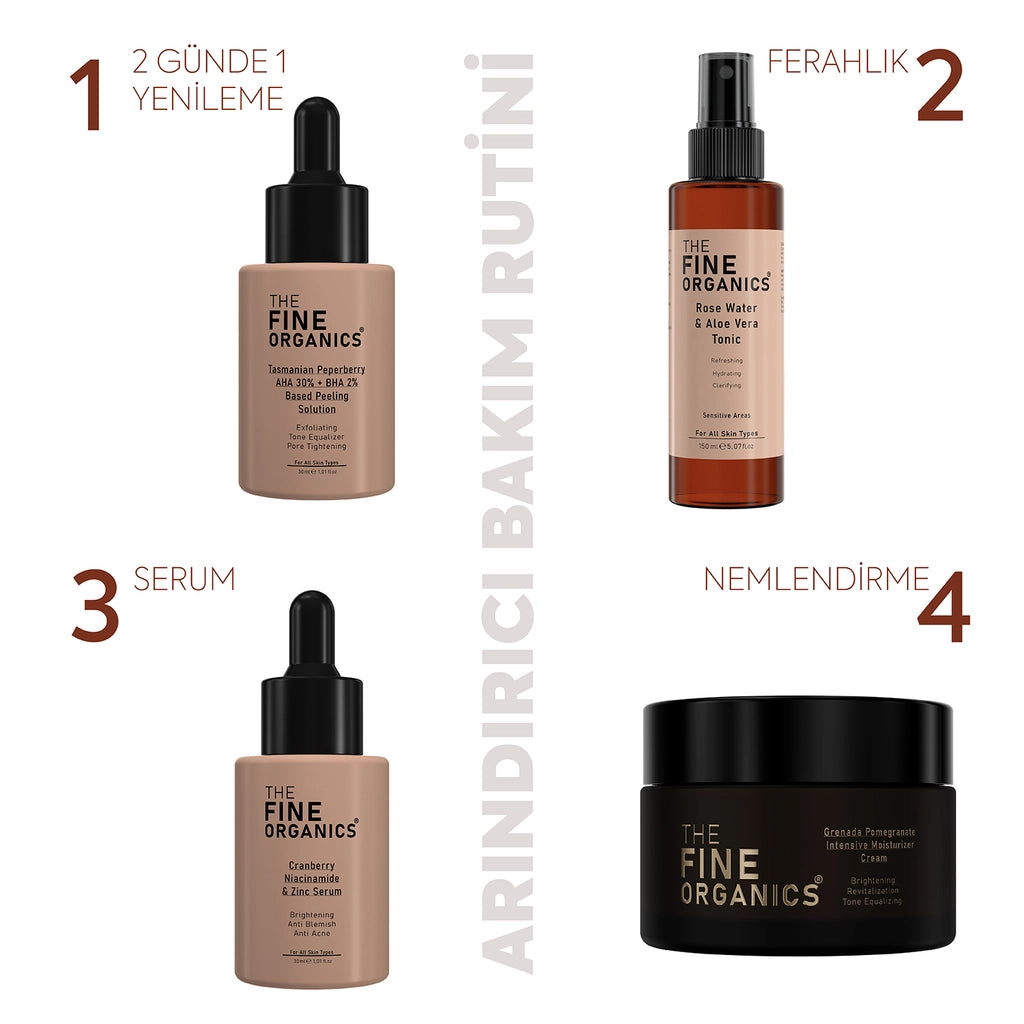 The Fine Organics Tasmanian Pepper Extract AHA 30% + BHA 2% Skin Tone Equalizing and Purifying Red Peeling Serum 30 ml