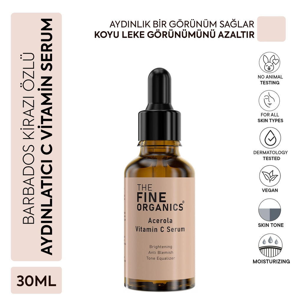 The Fine Organics Barbados Cherry Extract Brightening and Vitamin C Face Serum 30 ml