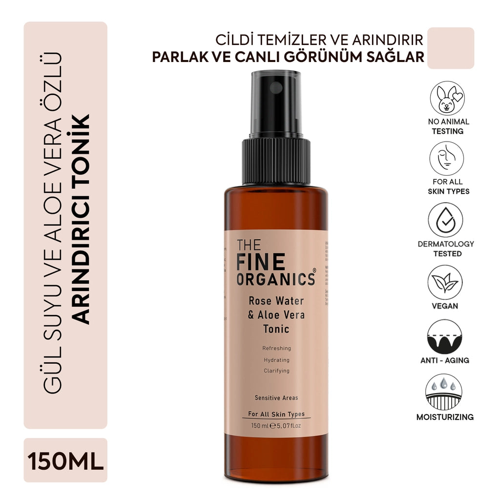 The Fine Organics Pore Firming and Purifying Tonic with Rose Water &amp; Aloe Vera Extract 150 ml