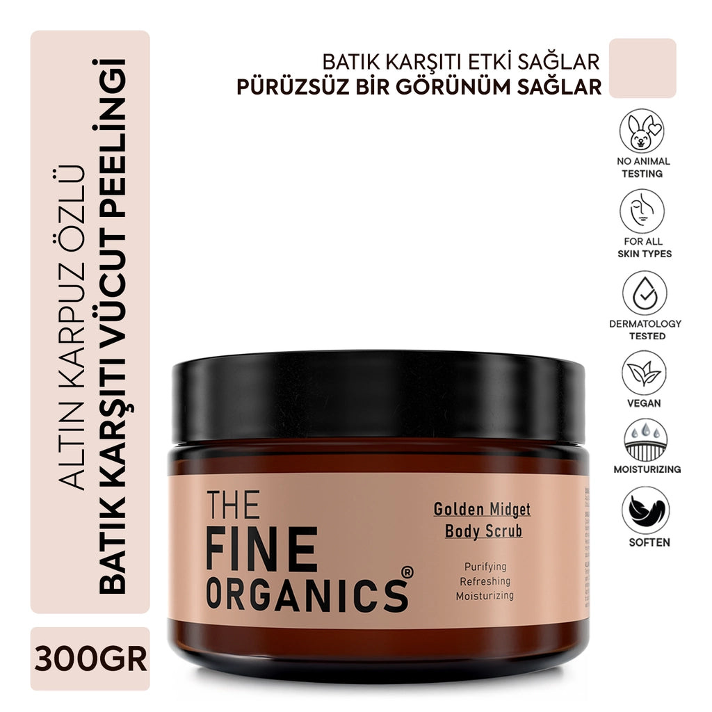 The Fine Organics Miniature Golden Watermelon Extract Nourishing and Purifying Anti-Ingrown Hair Body Peeling 300 gr