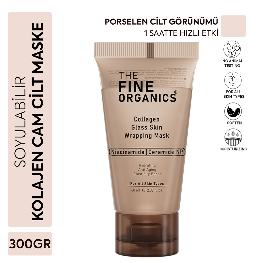 The Fine Organics Niacinamide &amp; Ceramide NP Peelable Collagen Glass Skin Mask 60 ml