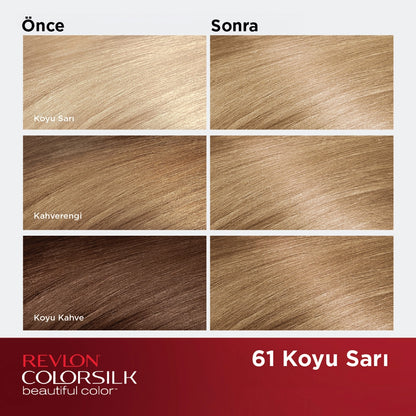 Revlon ColorSilk Beautiful Color Hair Dye 61 Dark Yellow