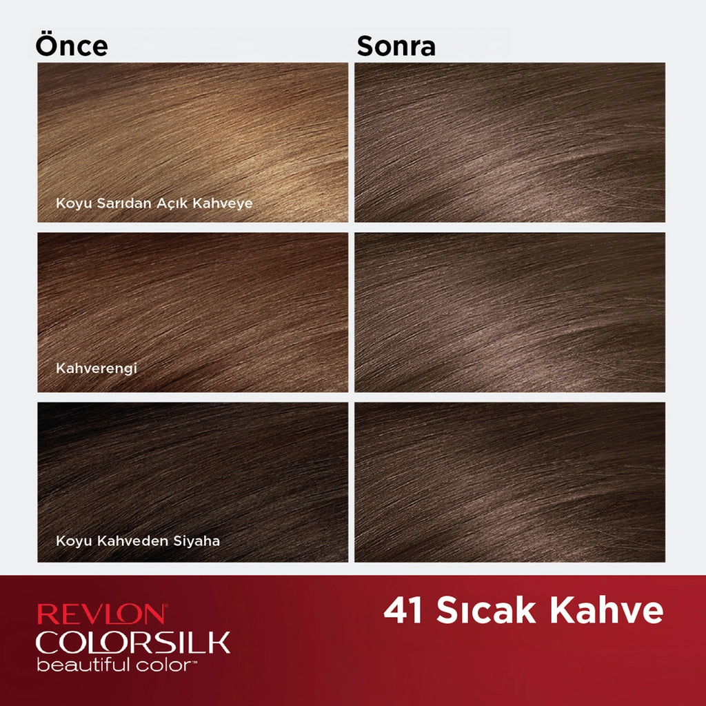Revlon ColorSilk Beautiful Color Hair Dye 41 Hot Brown