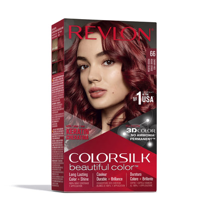 Revlon ColorSilk Beautiful Color Hair Dye 34 Velvet Burgundy