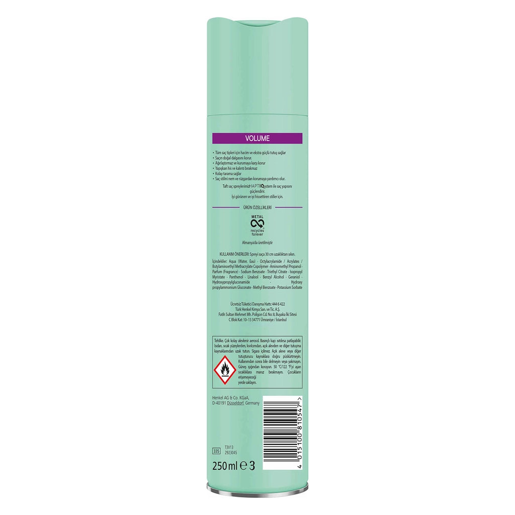Taft Volume Hair Spray 250 ml