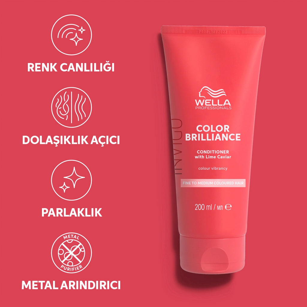 Wella Professionals Invigo Brilliance Color Protective Hair Care Cream for Fine Hair 200 ml