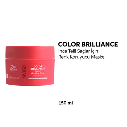 Wella Professionals Invigo Brilliance Color Protective Hair Mask for Fine Hair 150 ml