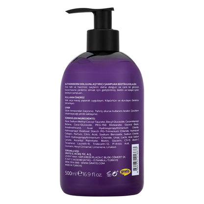 Authoriderm Biotin &amp; Collagen Plumping Shampoo 500 ml