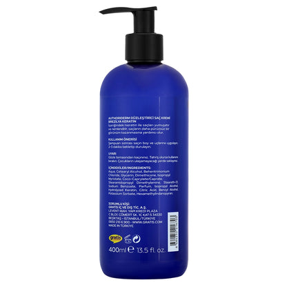 Authoriderm Brazilian Keratin Straightening Conditioner 400 ml