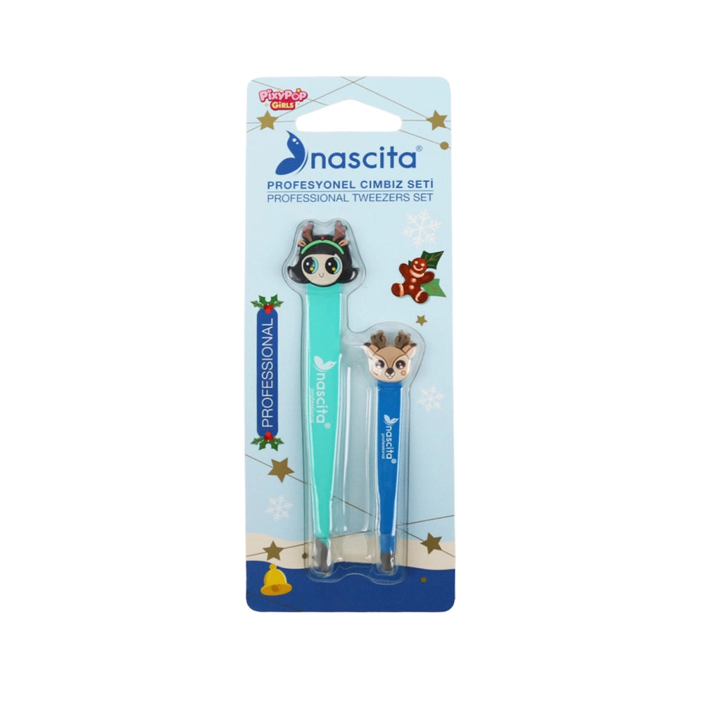 Nascita Pixy Pop Girls Tweezers Set Pink