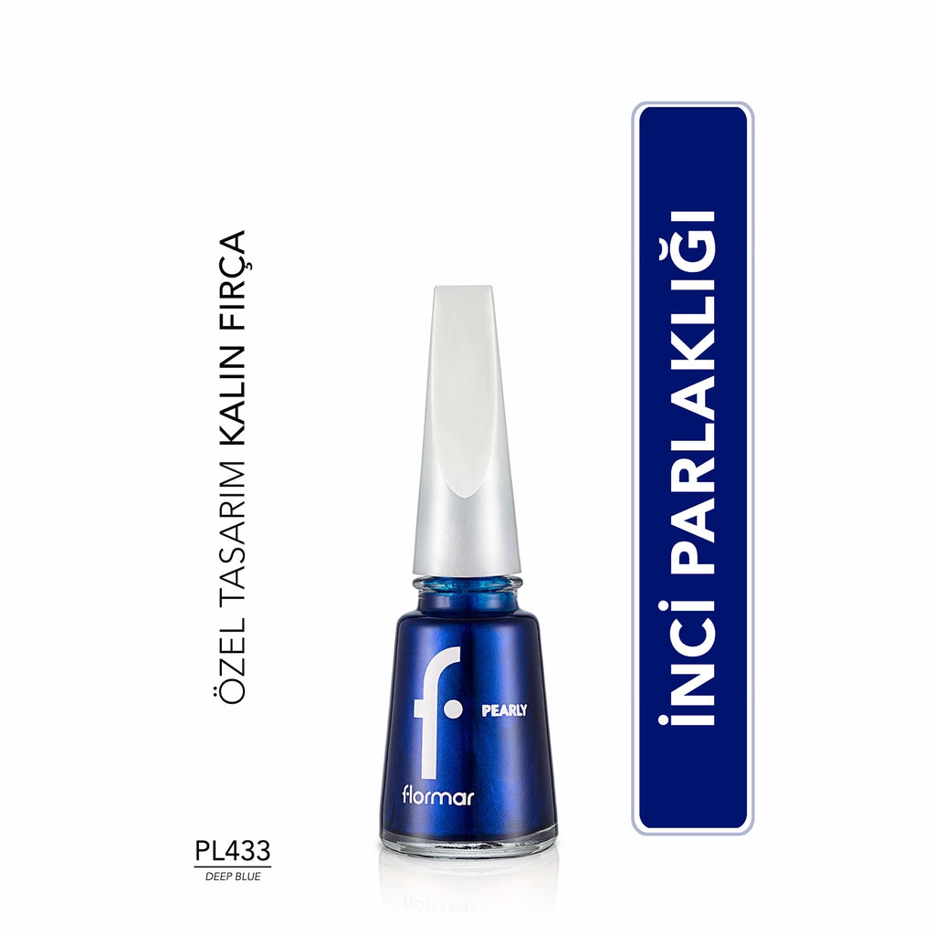 Flormar Pearly Intense Pigmented and Pearl Reflection Nail Polish 374 Crystal Light
