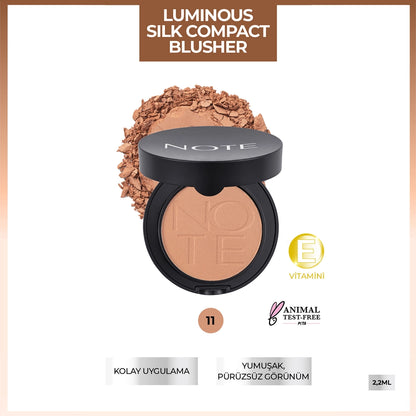 Note Luminous Silk Compact Blusher Blush 11 Sunset