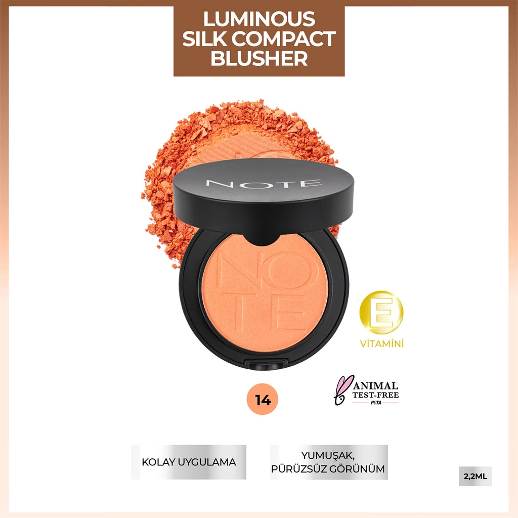 Note Luminous Silk Compact Blusher Blush 11 Sunset